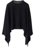 Fabiana Filippi lurex-detail cape - Blue