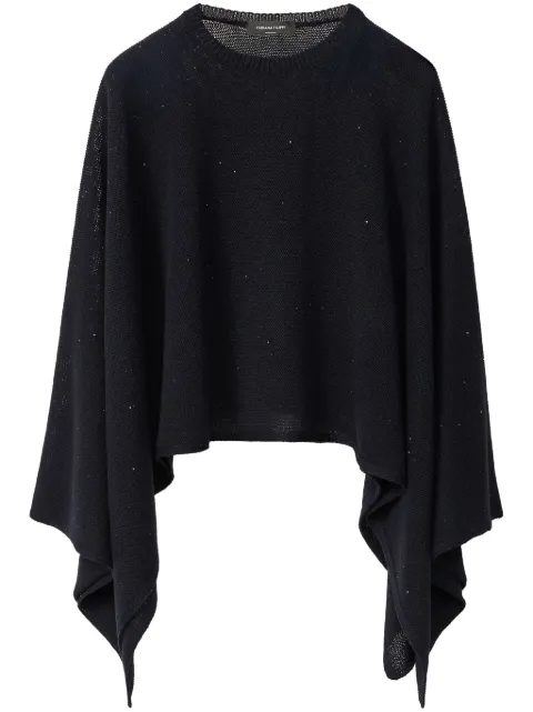Fabiana Filippi lurex-detail cape 