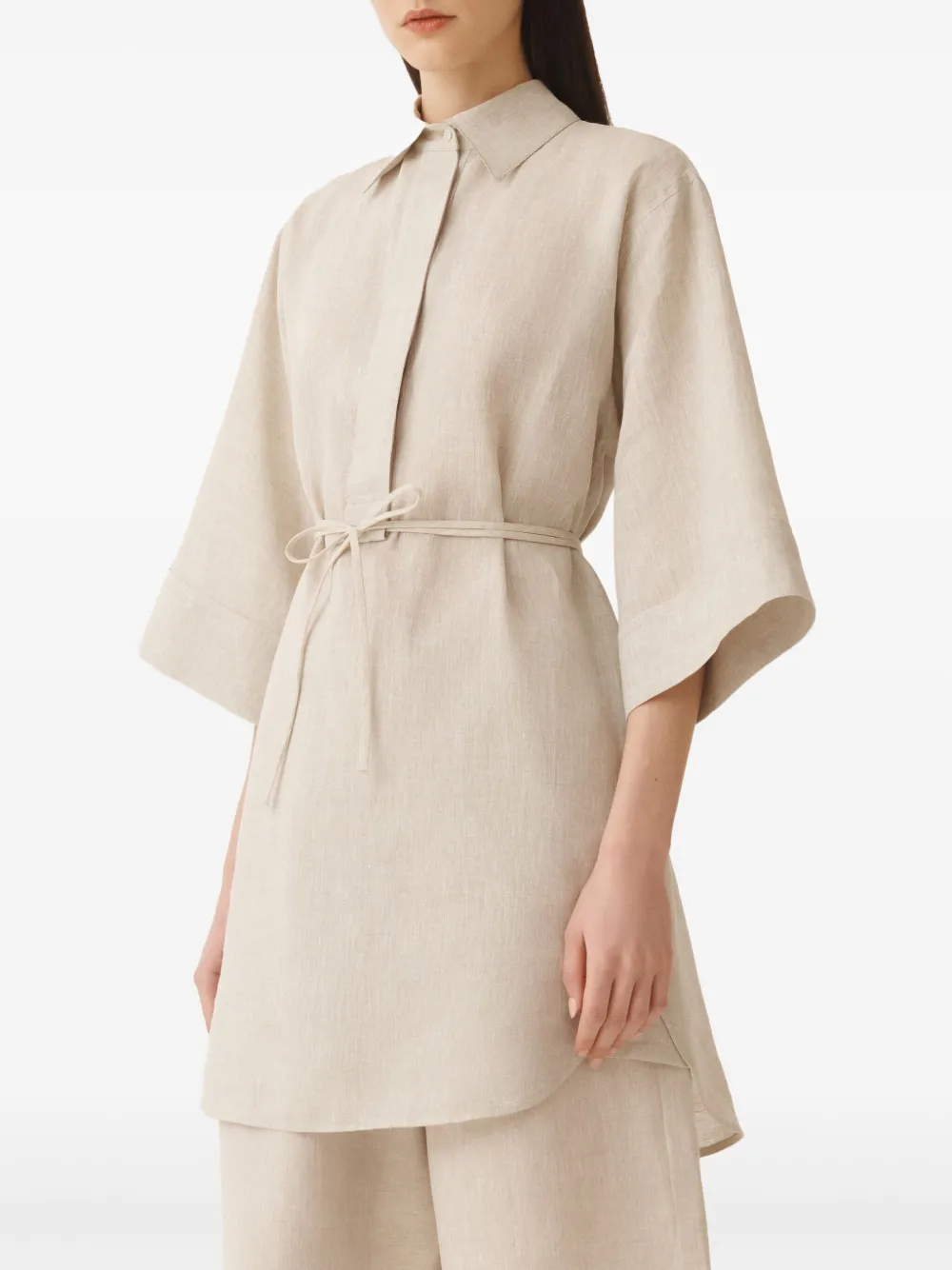 Fabiana Filippi Gestrikte blouse Beige