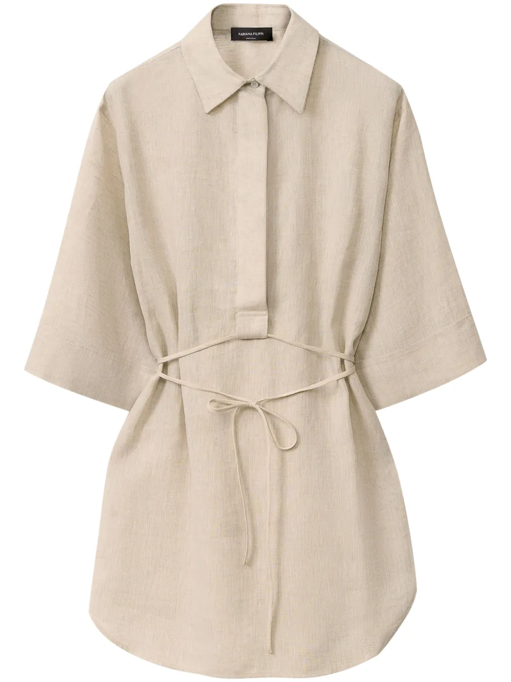 Fabiana Filippi Gestrikte blouse Beige