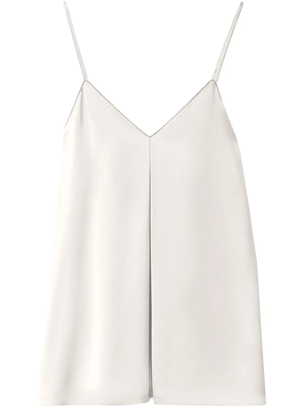 Fabiana Filippi inverted-pleat tank top Wit