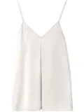 Fabiana Filippi inverted-pleat tank top - White