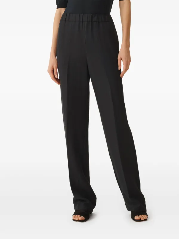 パンツ FABIANA FILIPPI Women Straight Pants PAD265F326D787825 Black Fabiana Filippi high-waisted Straight Trousers | Black