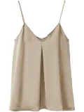 Fabiana Filippi pleat detailing tank top - Neutrals
