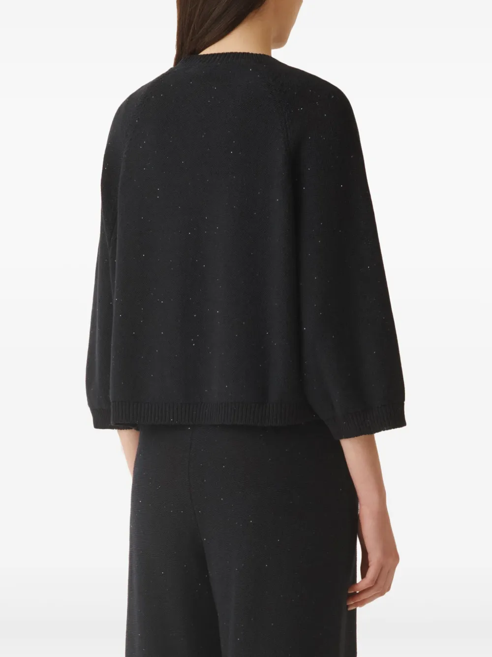 Fabiana Filippi Vest met pailletten Zwart