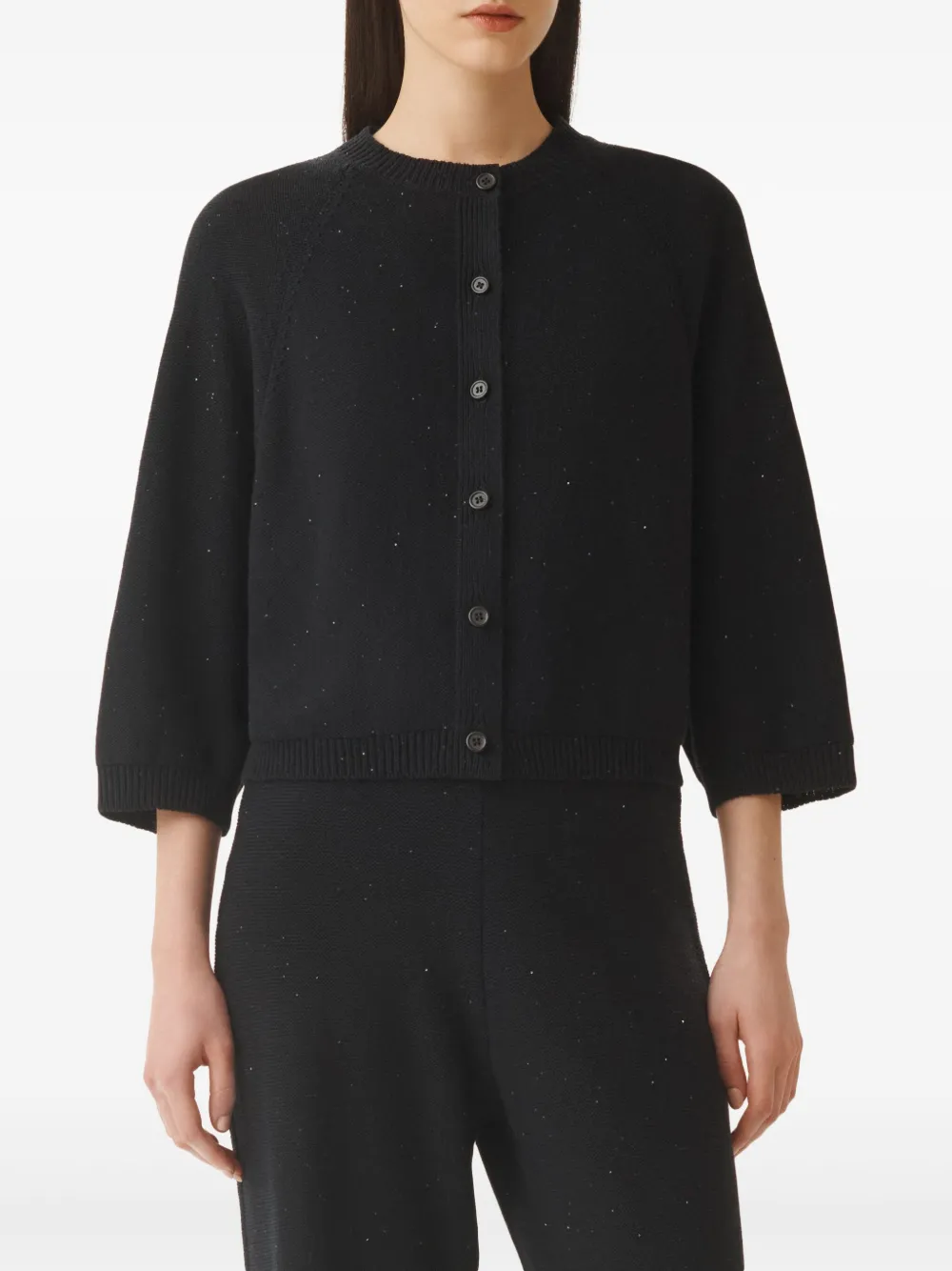 Fabiana Filippi Vest met pailletten Zwart