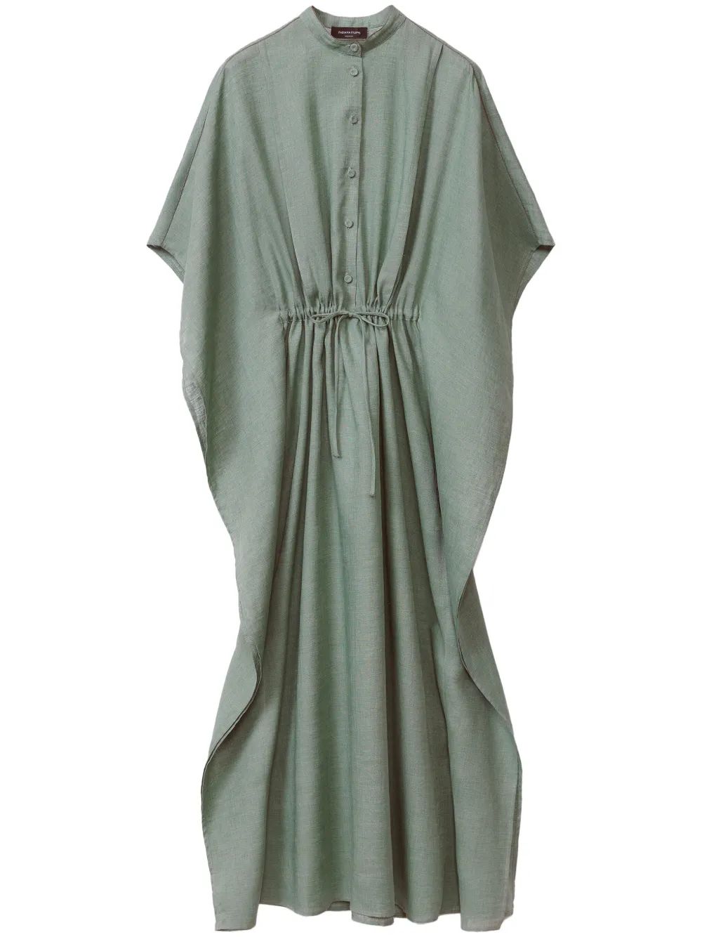 Shop Fabiana Filippi Flared Midi Dress In Green