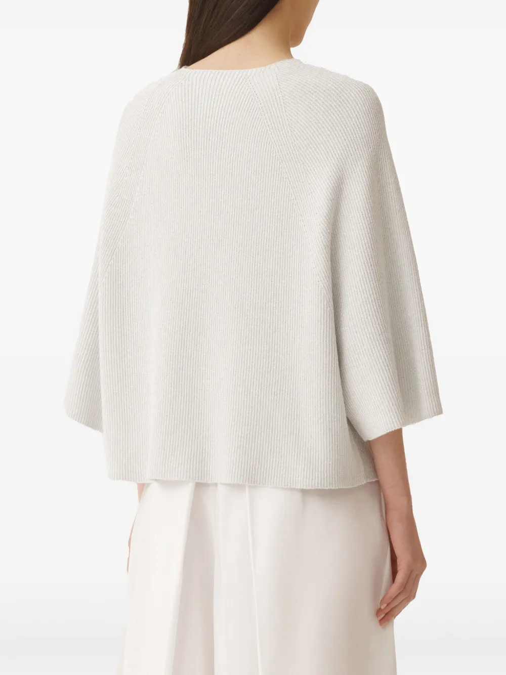 Fabiana Filippi Geribbelde sweater Grijs