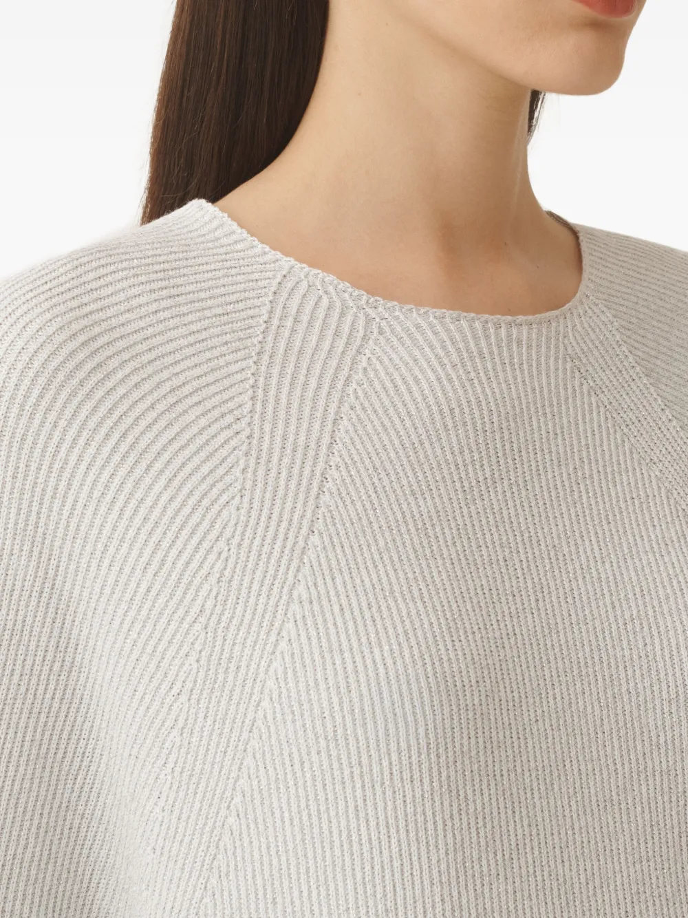 Fabiana Filippi Geribbelde sweater Grijs