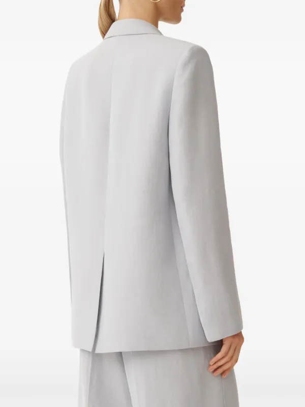 Fabiana Filippi Long Sleeve Blazer | Grey | FARFETCH UK