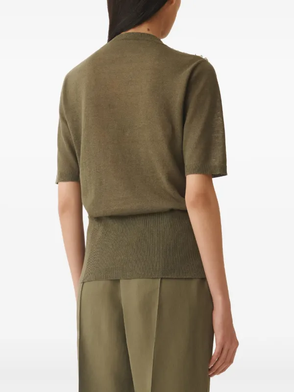 Fabiana Filippi Ruched Top | Green | FARFETCH