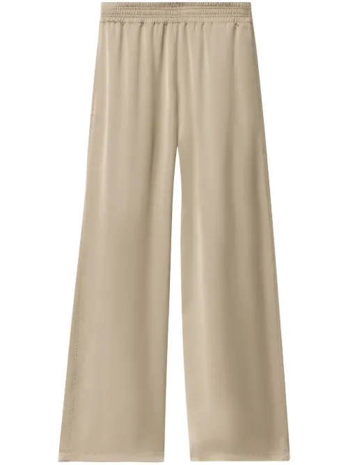 Pantalon en satin à coupe ample - Fabiana Filippi - Modalova