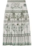 Fabiana Filippi printed midi skirt - White