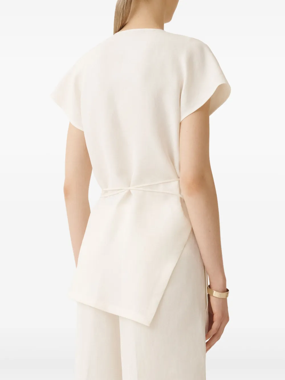 FABIANA FILIPPI WRAP-STYLE BLOUSE