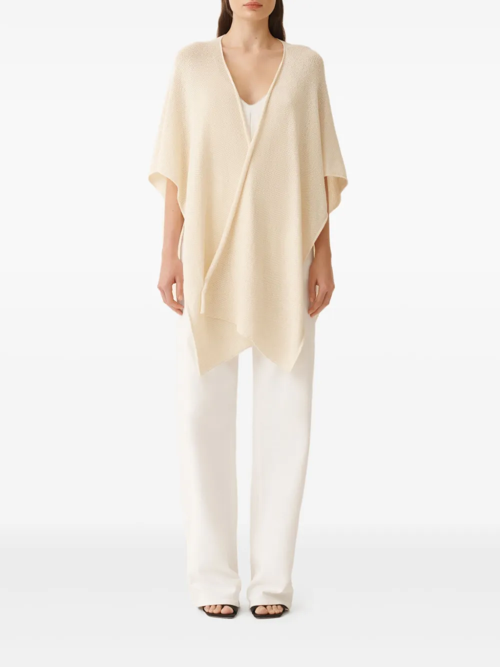Shop Fabiana Filippi Sequinned Cardigan In Neutrals