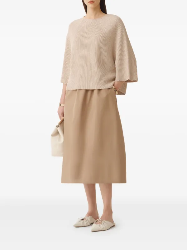 ファビアナフィリッピ　ブラウン　ケーブルニット ファビアナフィリッピ ブラウン ケーブルニット ギルト: ウィメンズ