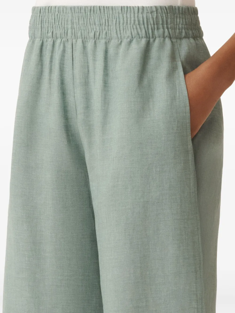 Fabiana Filippi Broek met wijde pijpen Groen