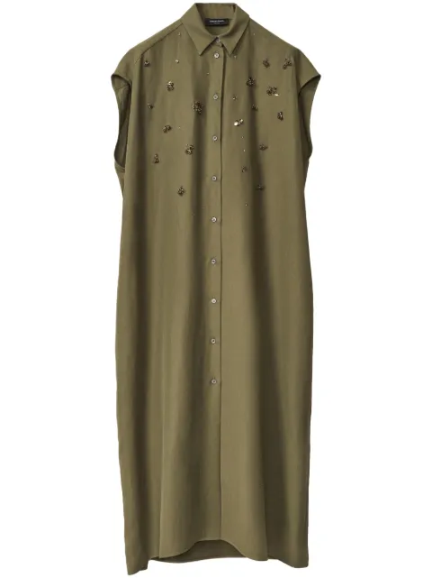 Fabiana Filippi bead-embellished shirt dress
