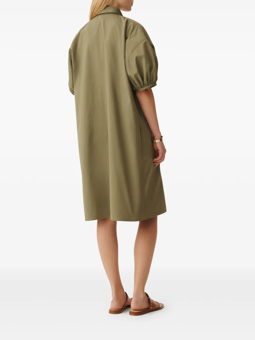 Fabiana Filippi Button-down jurk Groen