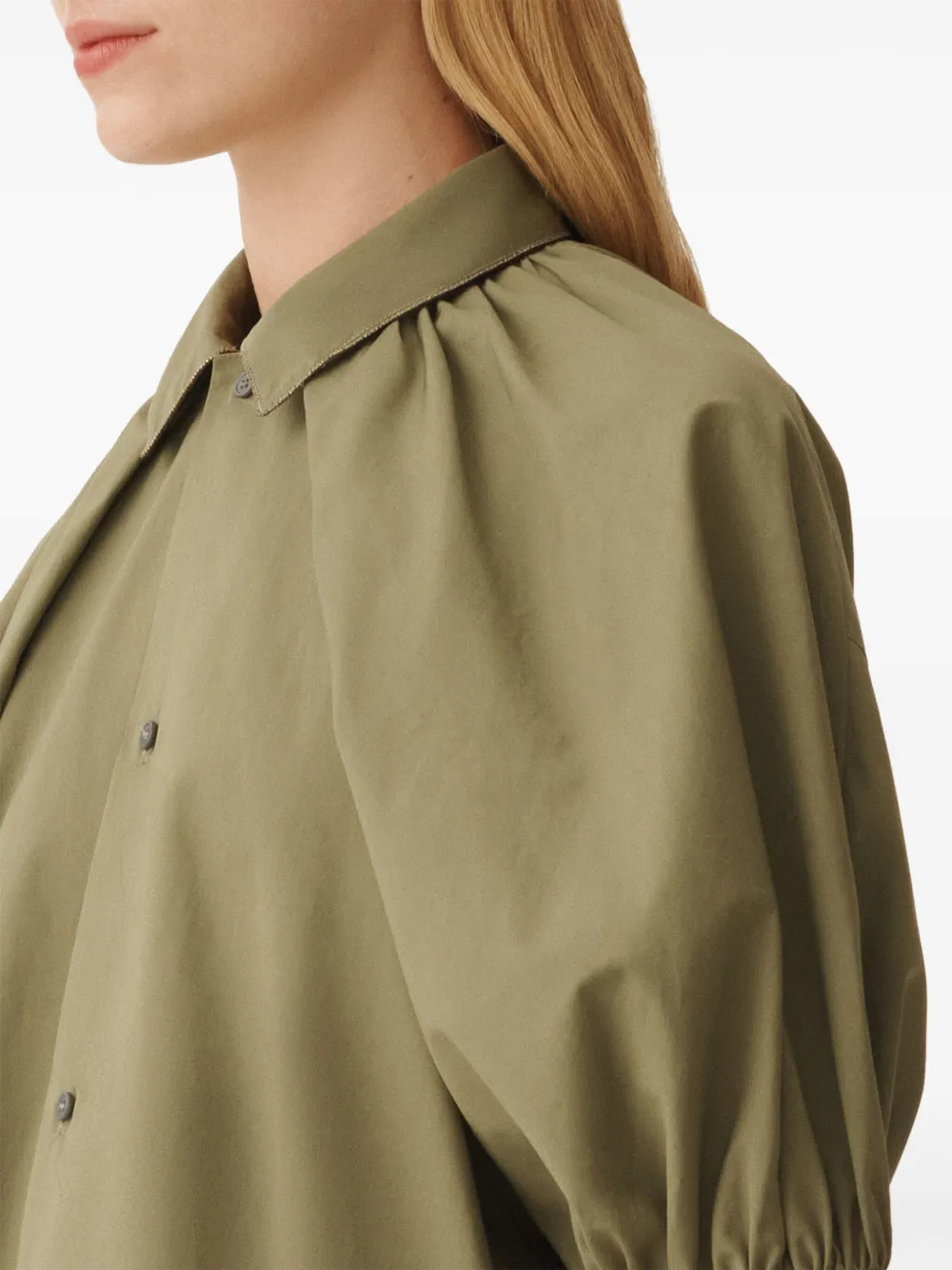 Fabiana Filippi Button-down jurk Groen