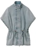 Fabiana Filippi drawstring-waist jacket - Blue