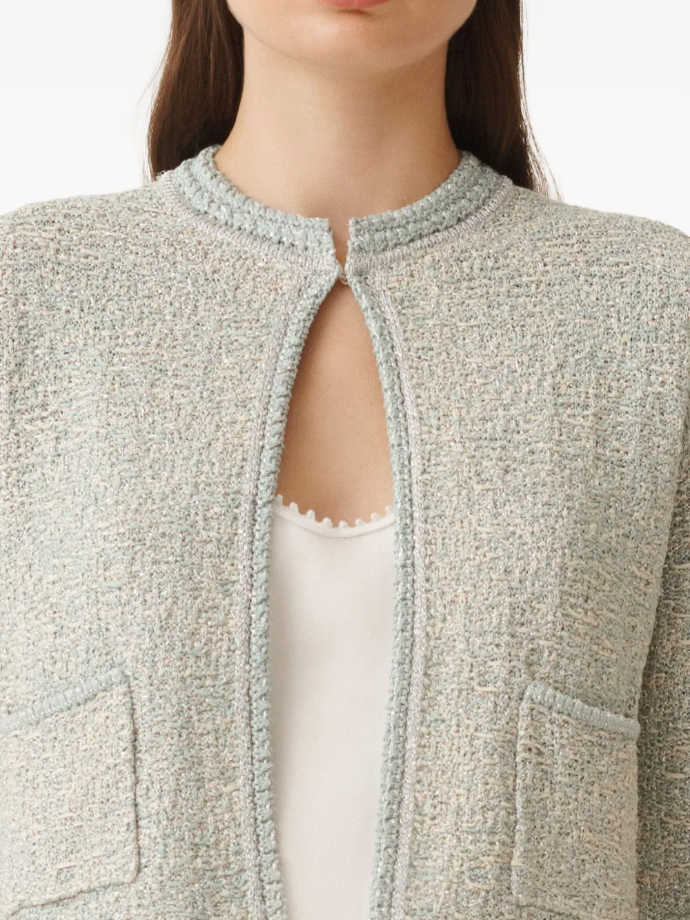 Fabiana Filippi Tweed jack Blauw