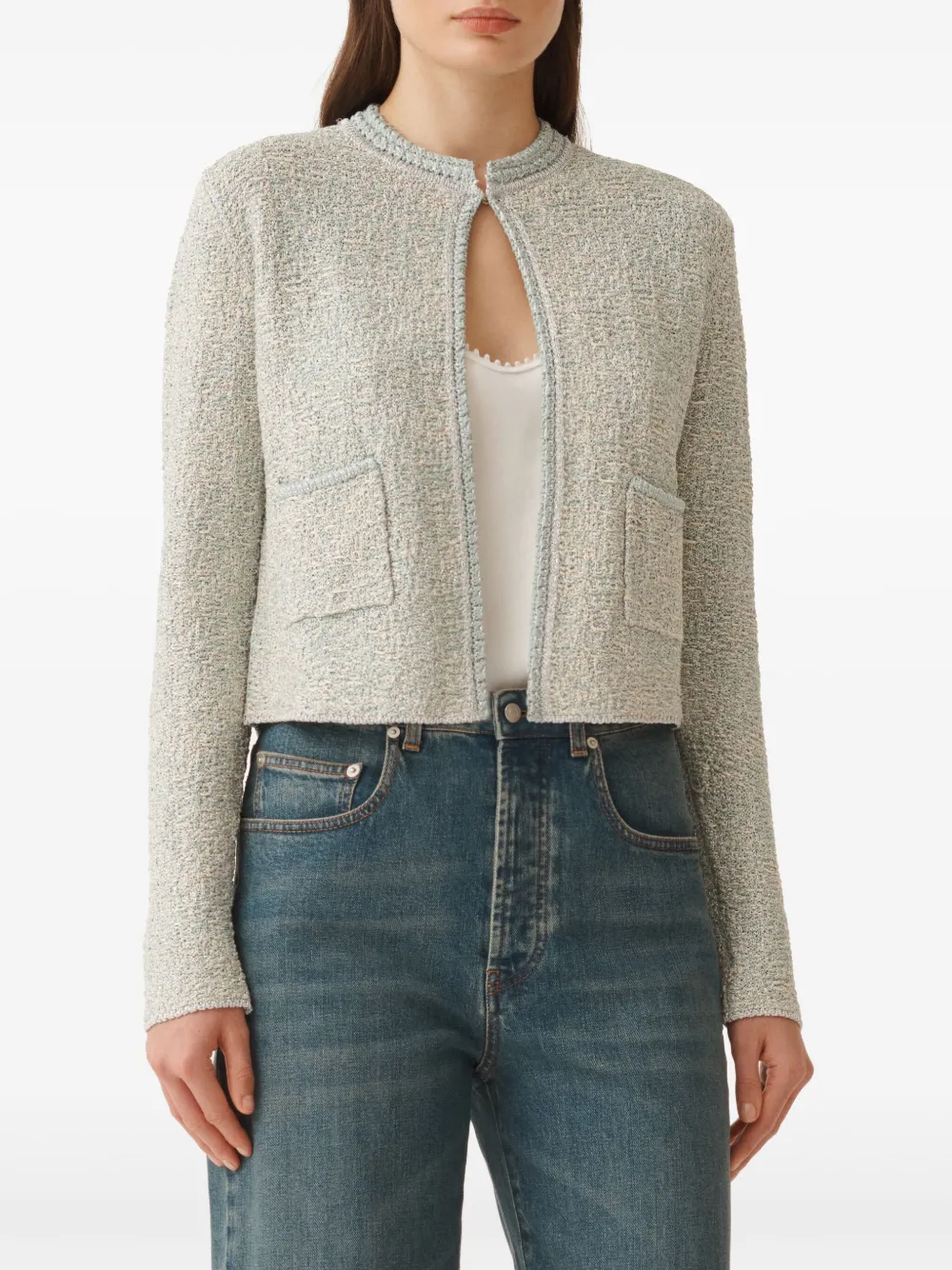 Fabiana Filippi Tweed jack Blauw