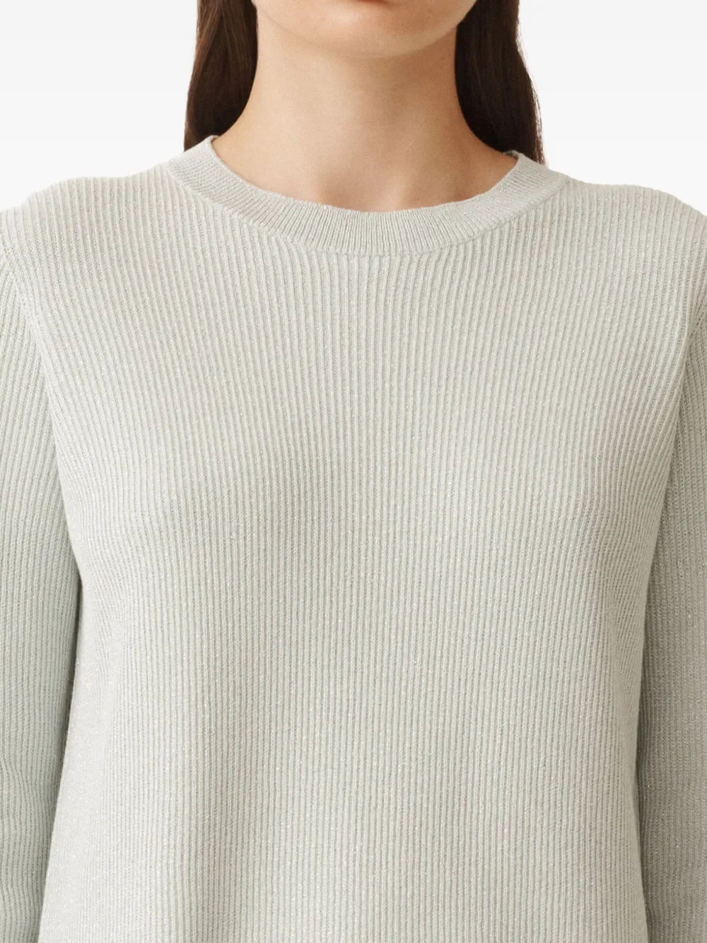 Fabiana Filippi Geribbelde sweater Grijs