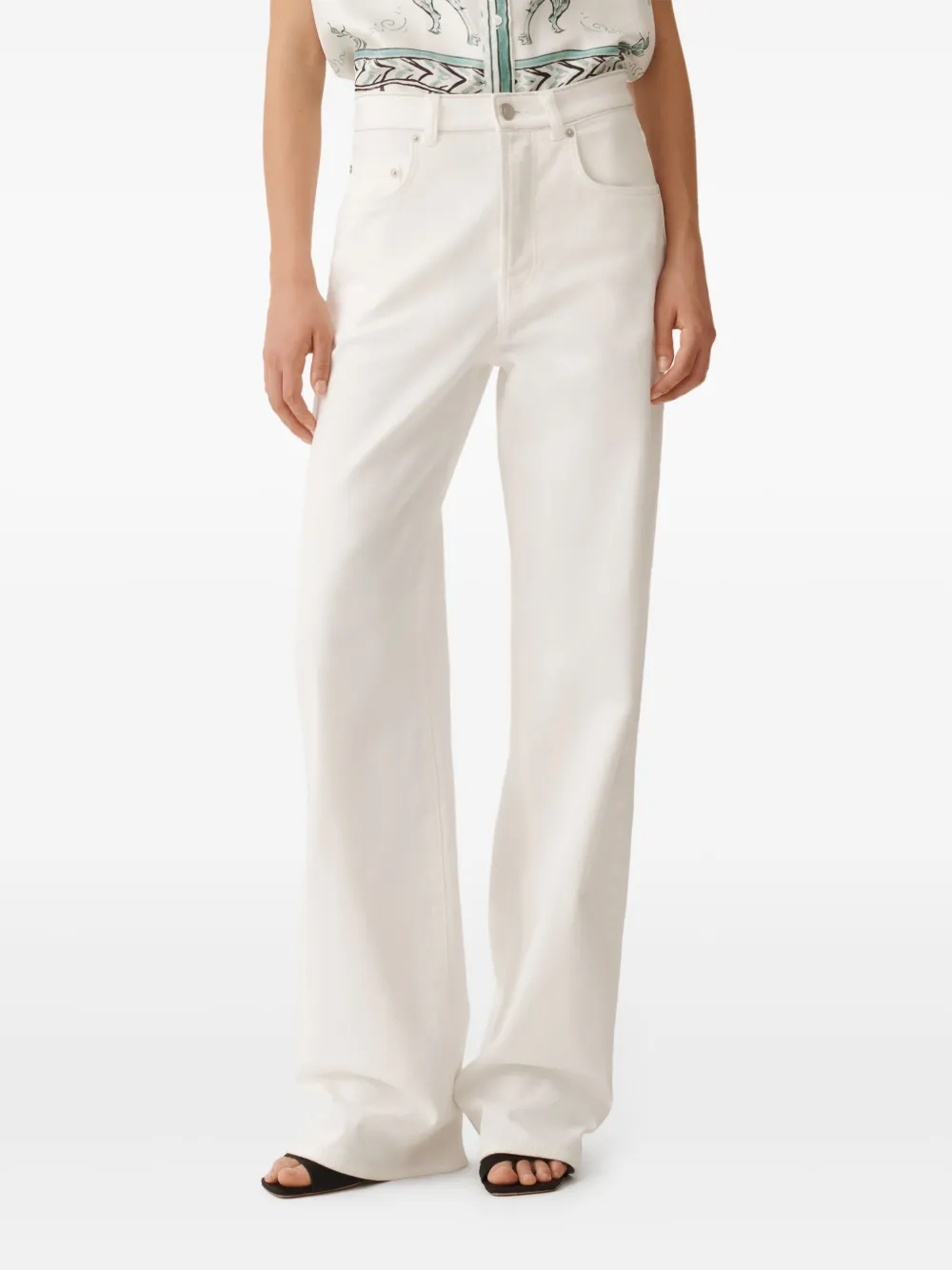 Fabiana Filippi Flared broek Wit