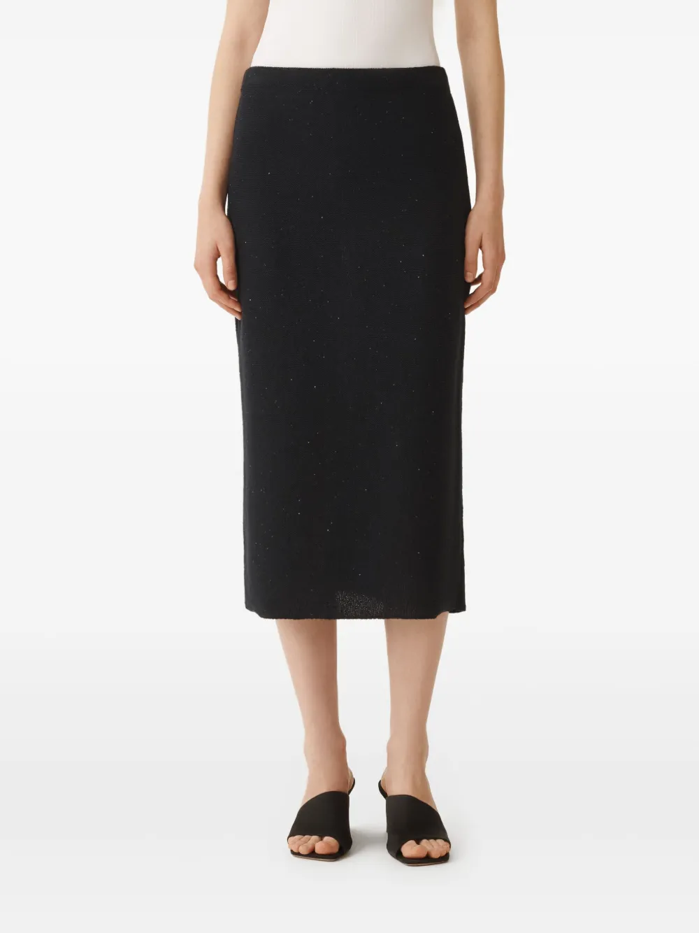 Fabiana Filippi Midi-rok met pailletten Blauw