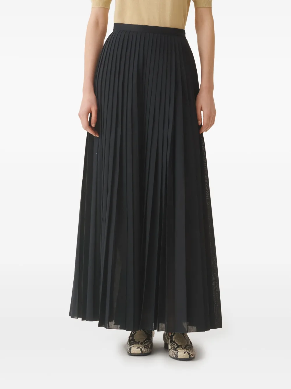 Fabiana Filippi Maxi-plooirok Blauw