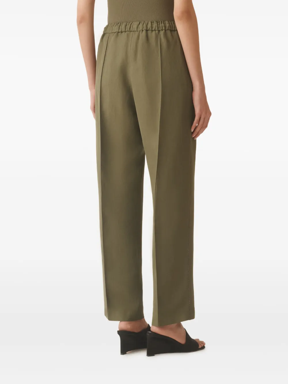 Fabiana Filippi Broek met kralendetail Groen