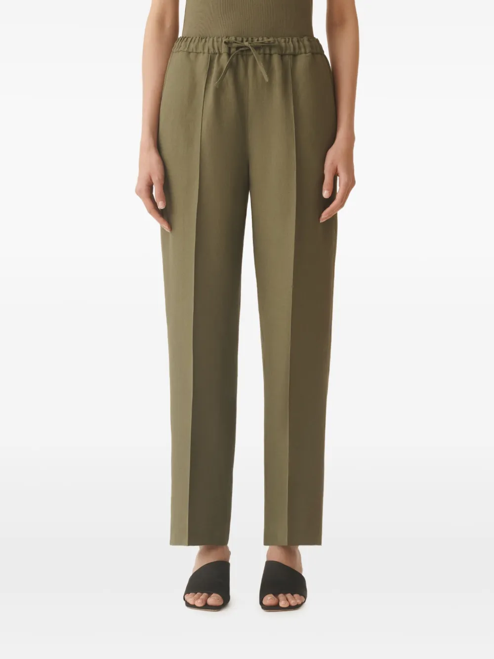 Fabiana Filippi Broek met kralendetail Groen