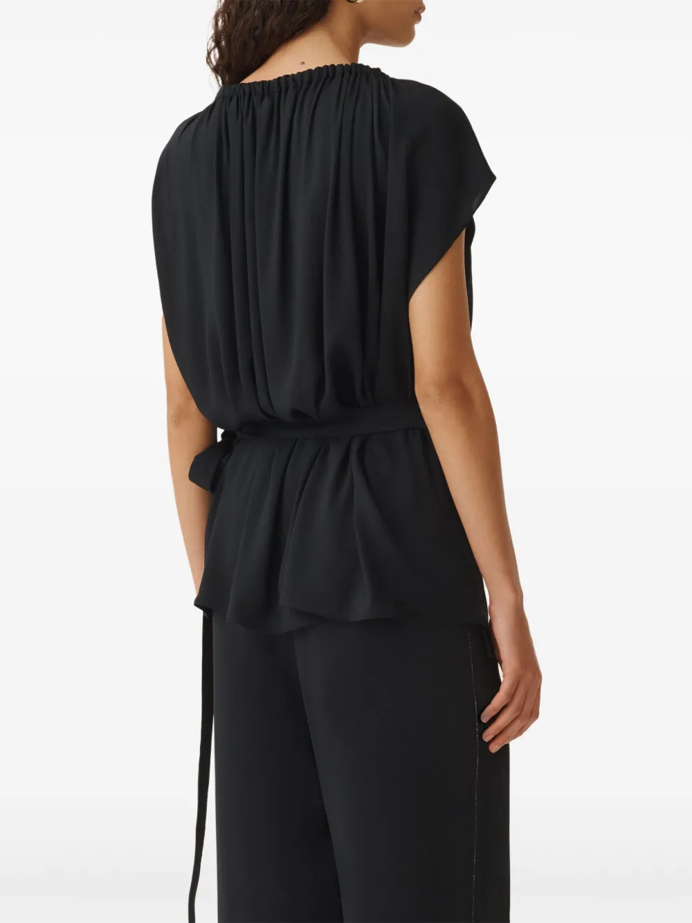 FABIANA FILIPPI WRAP DESIGN BLOUSE