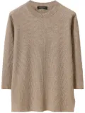 Fabiana Filippi lurex-detail sweater - Brown
