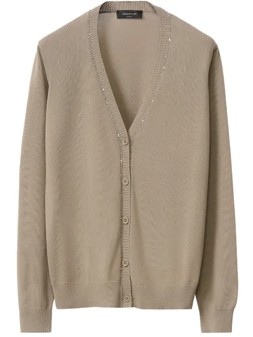 Cardigan à sequins - Fabiana Filippi - Modalova