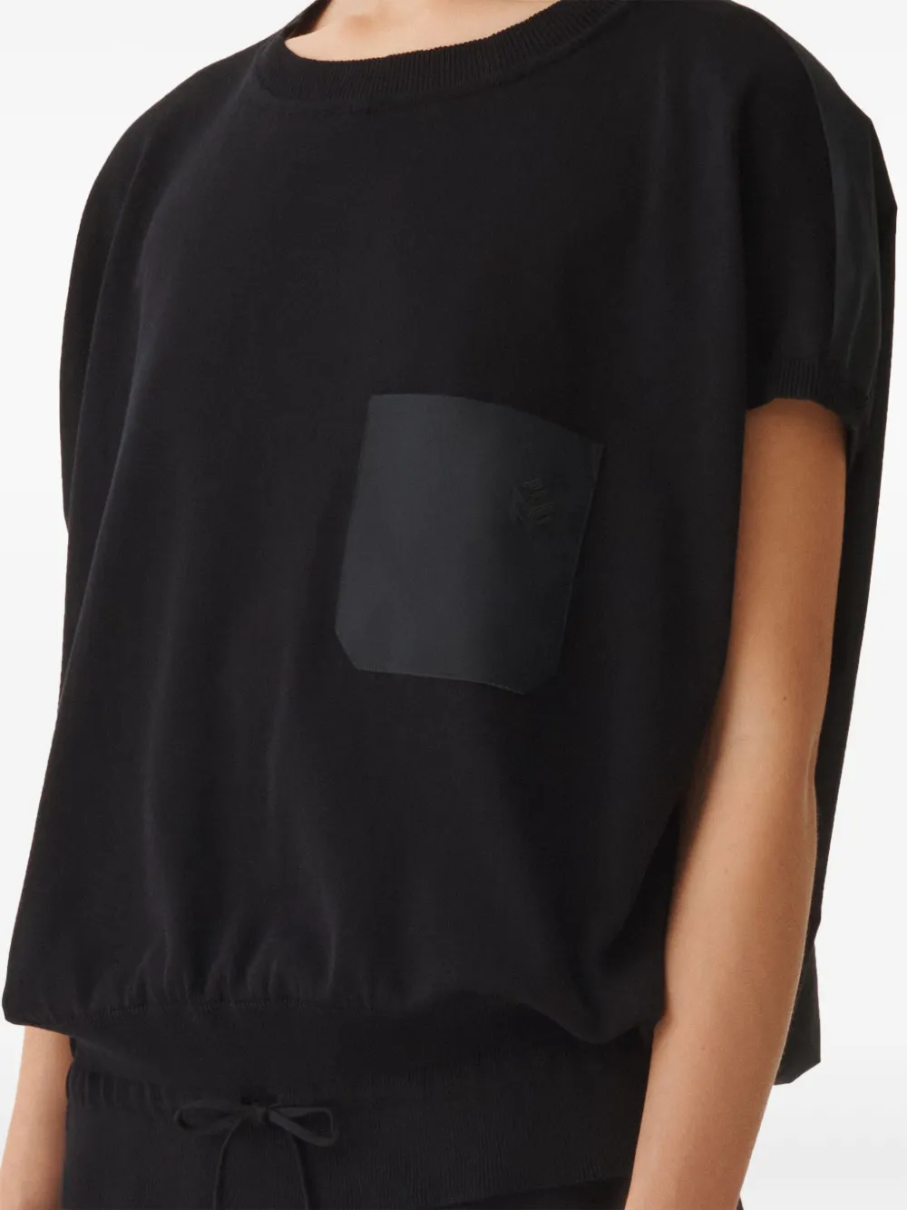 Fabiana Filippi T-shirt met geborduurd logo Zwart
