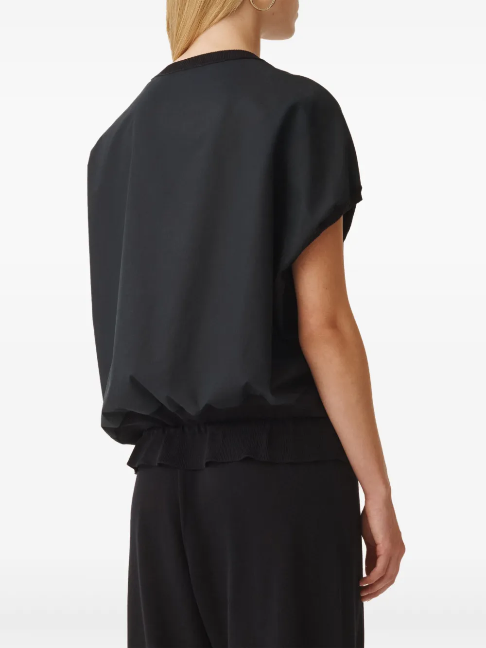 Fabiana Filippi T-shirt met geborduurd logo Zwart