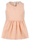Caffe' D'orzo gingham-check blouse - Orange
