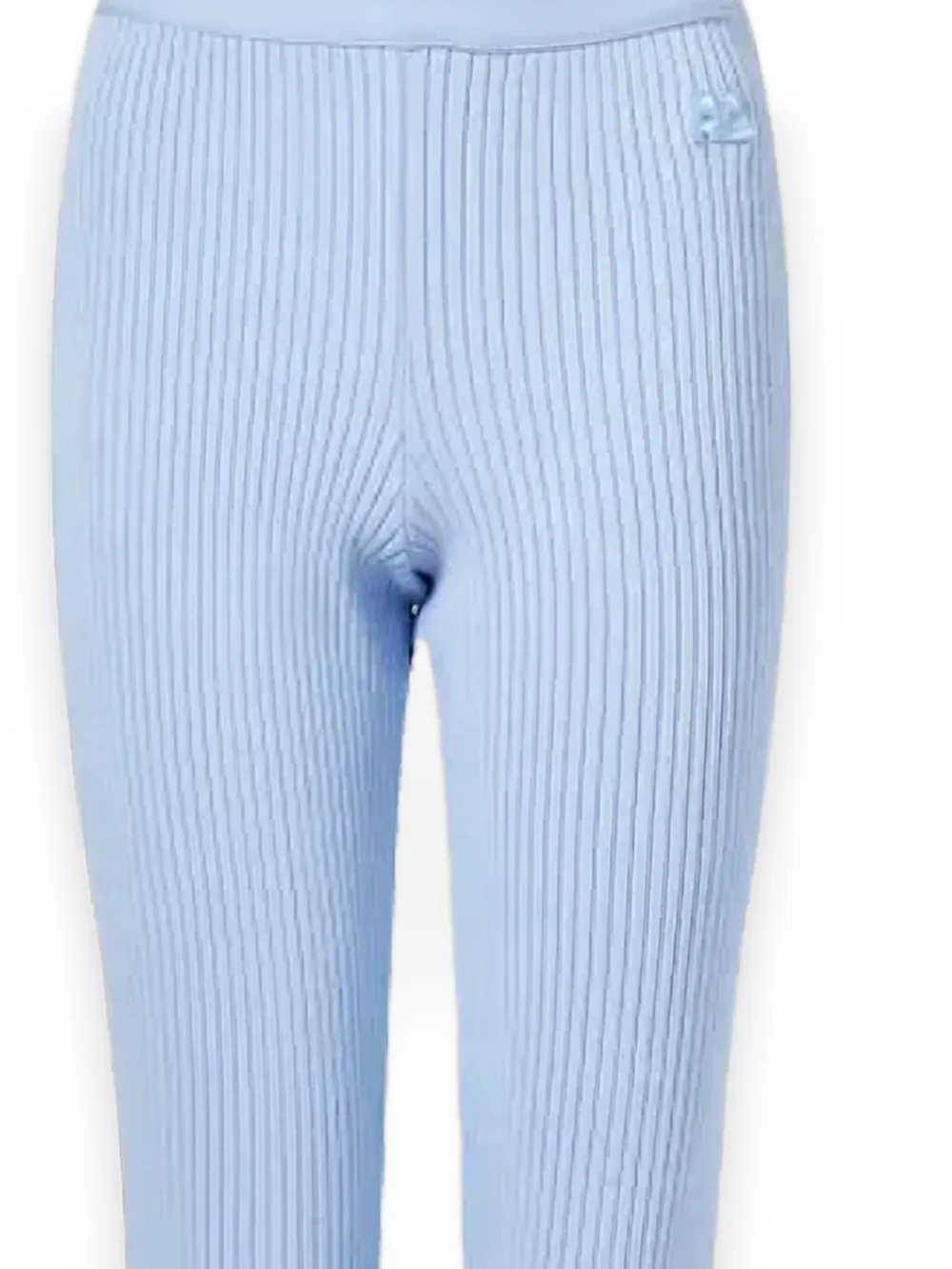 Courrèges Geribbelde broek - Blauw