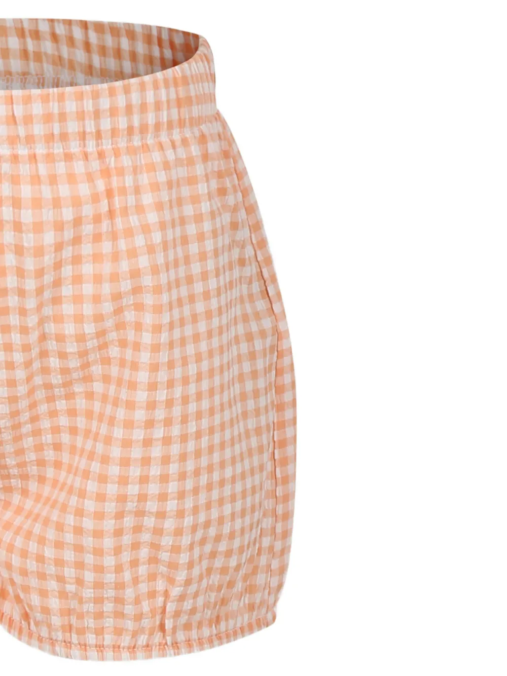 Caffe' D'orzo Shorts met gingham ruit Oranje