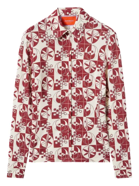La DoubleJ camisa con estampado geométrico