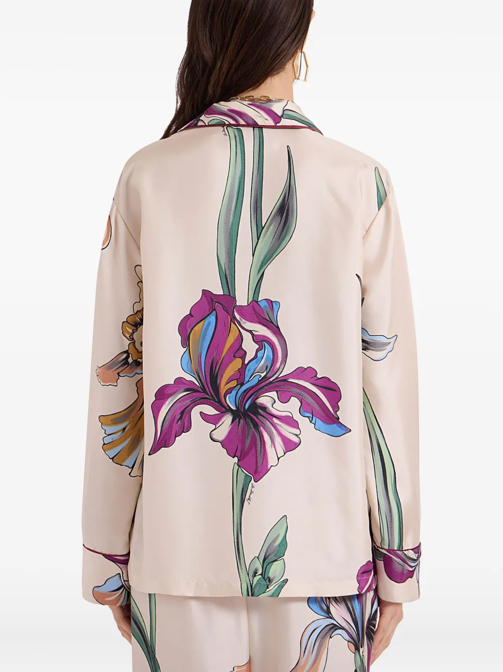 La DoubleJ Zijden blouse Beige