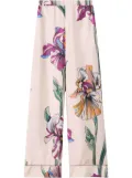 La DoubleJ floral-print trousers - Neutrals