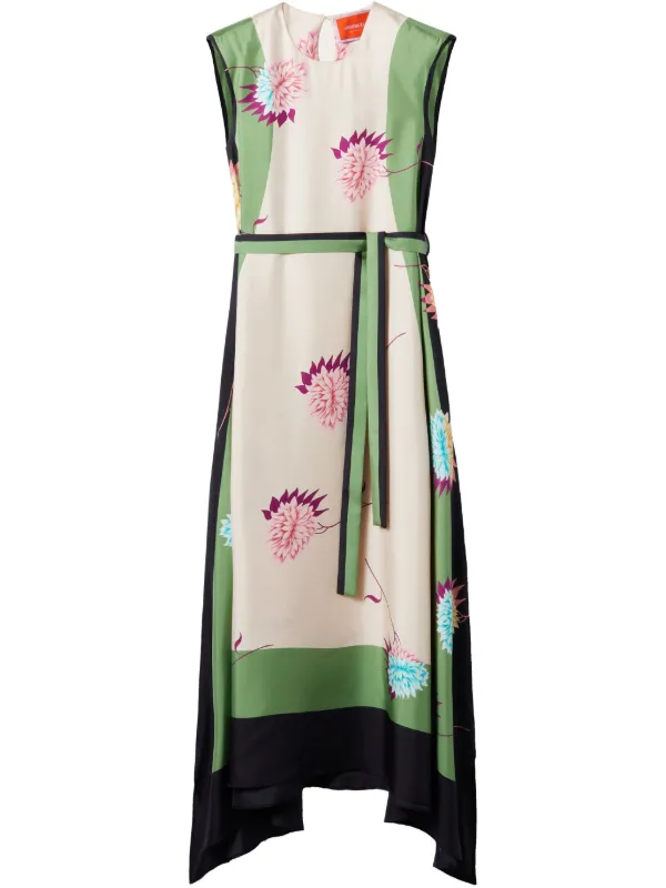 knee length dresses for ladies San Carlo Dress in Derby Silk Twill main image 1