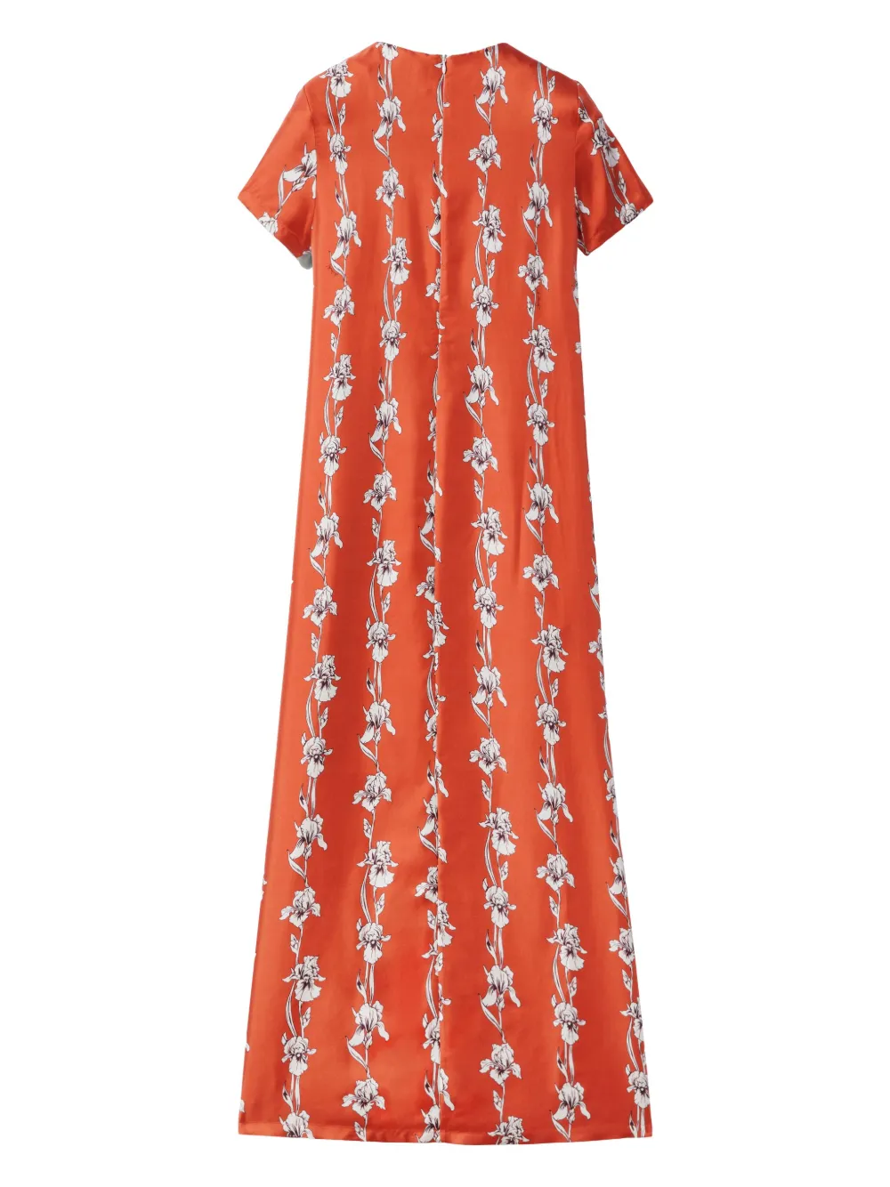 Shop La Doublej Swing Midi Dress In Orange