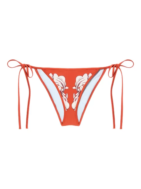 La DoubleJ bikini bottom con estampado floral