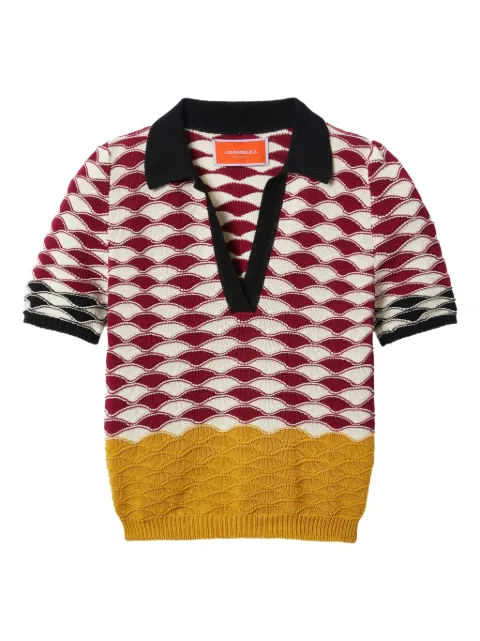 La DoubleJ Sunset polo top 