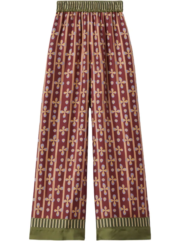 La DoubleJ Palazzo Trousers in Red
