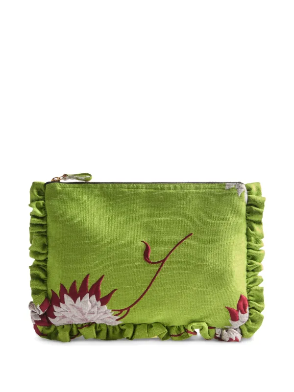 La DoubleJ Hand Pochette in Green